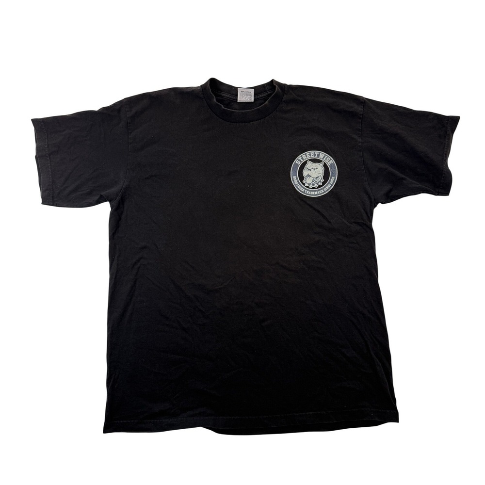 Streetwise‎ Mens Bulldog Graphic T-Shirt Black 2XL Los Angeles Streetwear Tee